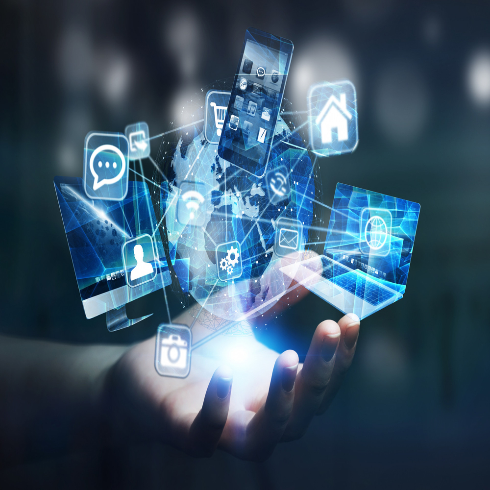 tech-devices-icons-connected-digital-planet-earth ERP, CRM, POS & Custom Softwares